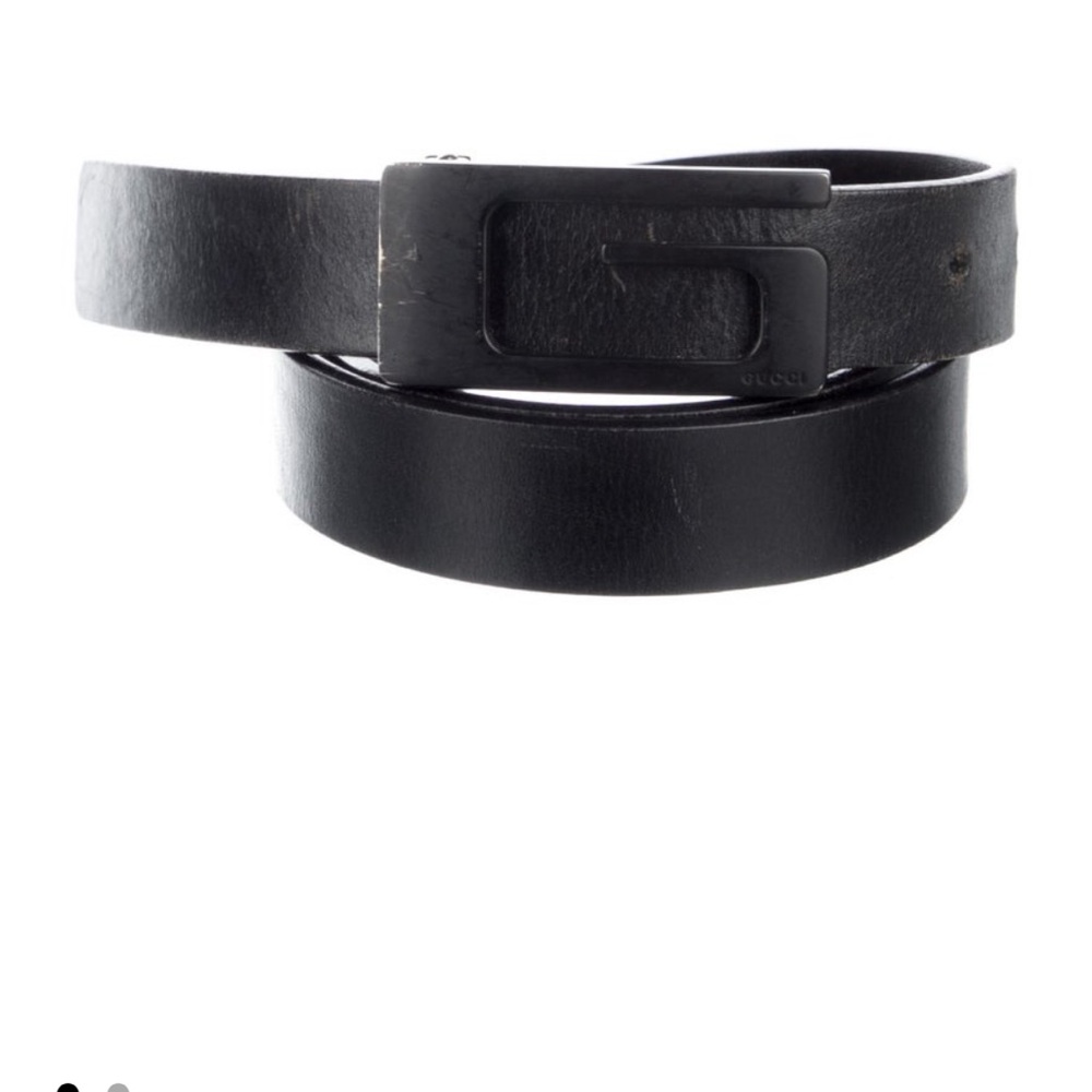 Gucci Black Leather Belt